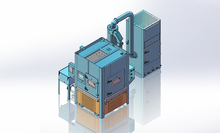 Máquina de chorro de arena robótica PT-DMRT-1616A