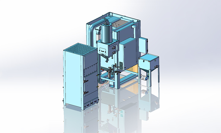 Máquina de chorro de arena robótica PT-DMRT-1616A