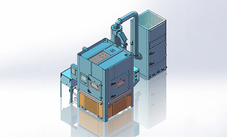 Máquina de chorro de arena inteligente CNC PT-DMRT-1515-3A