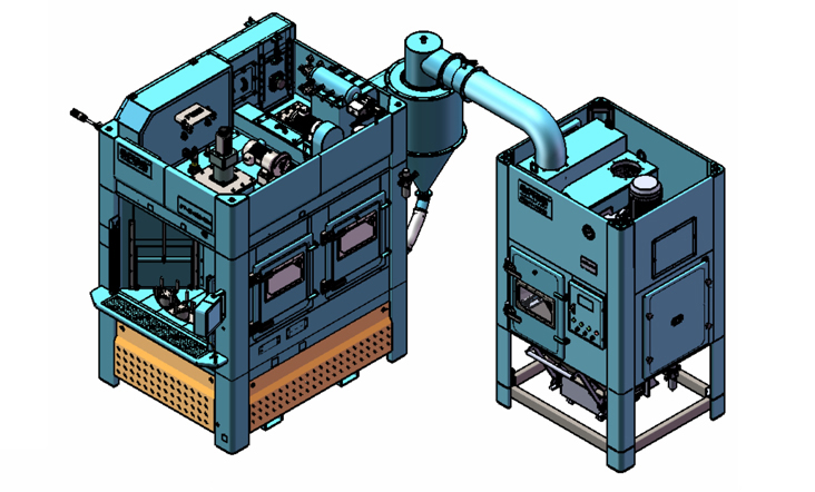 PT-TF1200-9A Máquina de Chorro Arena Rotativa Inteligente 