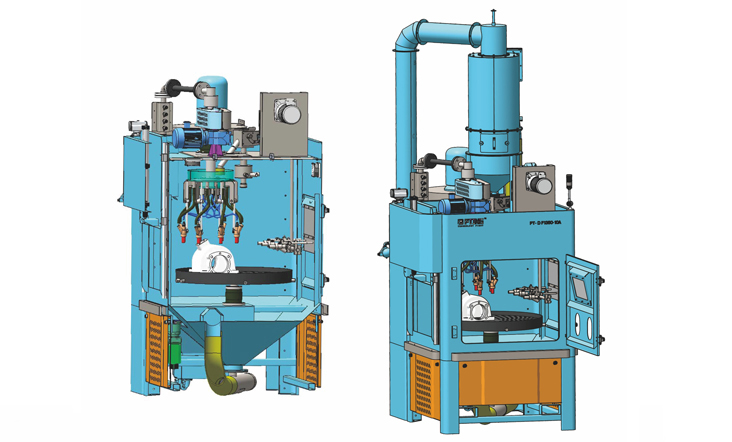 PT-TD1350-10A Máquina de Chorro de Arena Rotativa Multifuncional 